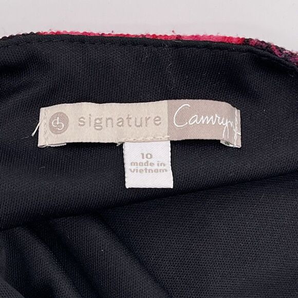 Dressbarn Sz 10 Camryn Dress Pink Damask Paisley Classic Signature Half Sleeve - Picture 9 of 12